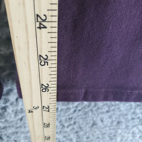 J.Jill Pants Womens Size 16 Plum Purple Authentic Fit Slim Ankle Stretch Denim - Picture 9 of 12
